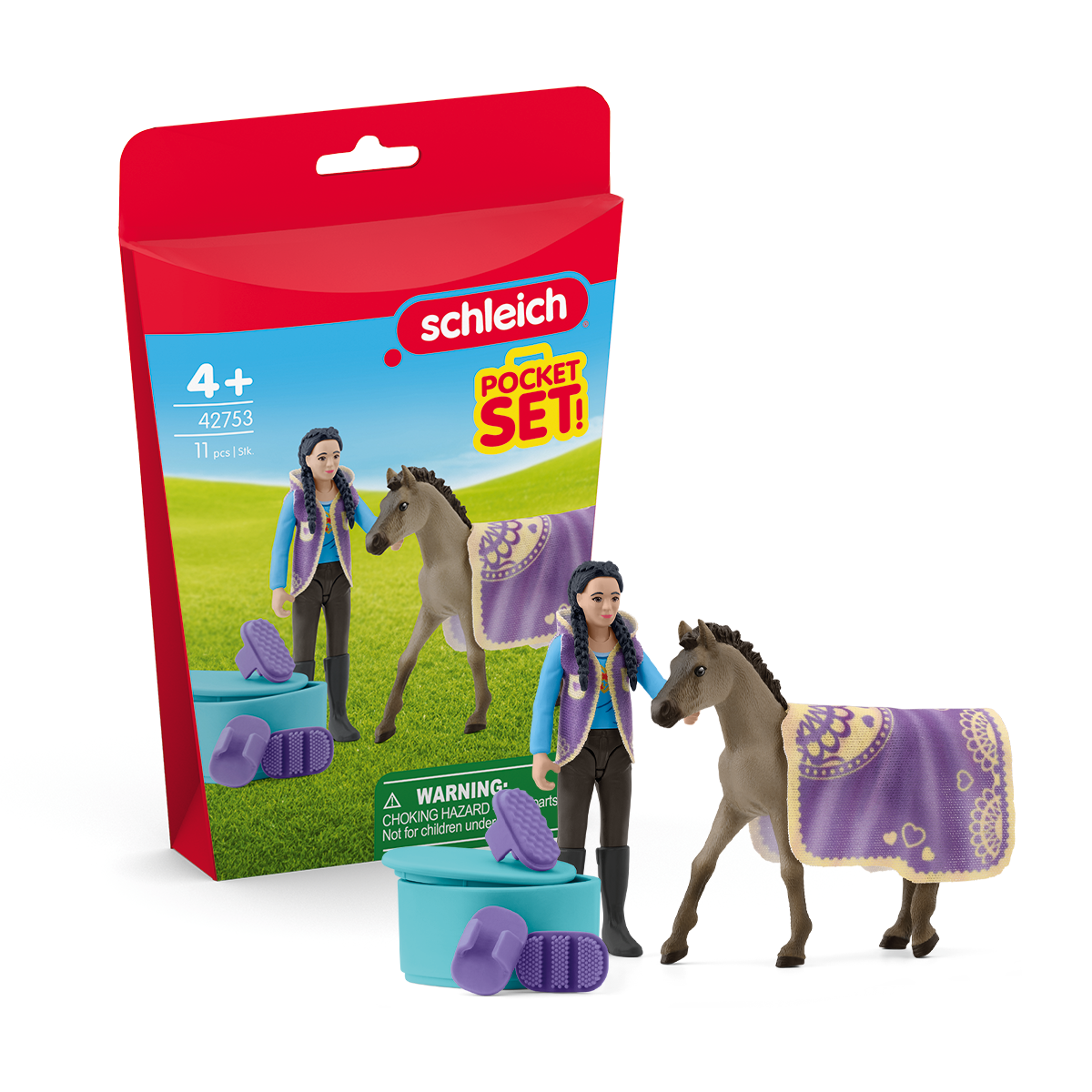 Kit De Toilettage Pour Poney/cheval – Showman – 6 Pièces Avec Sac – Neuf