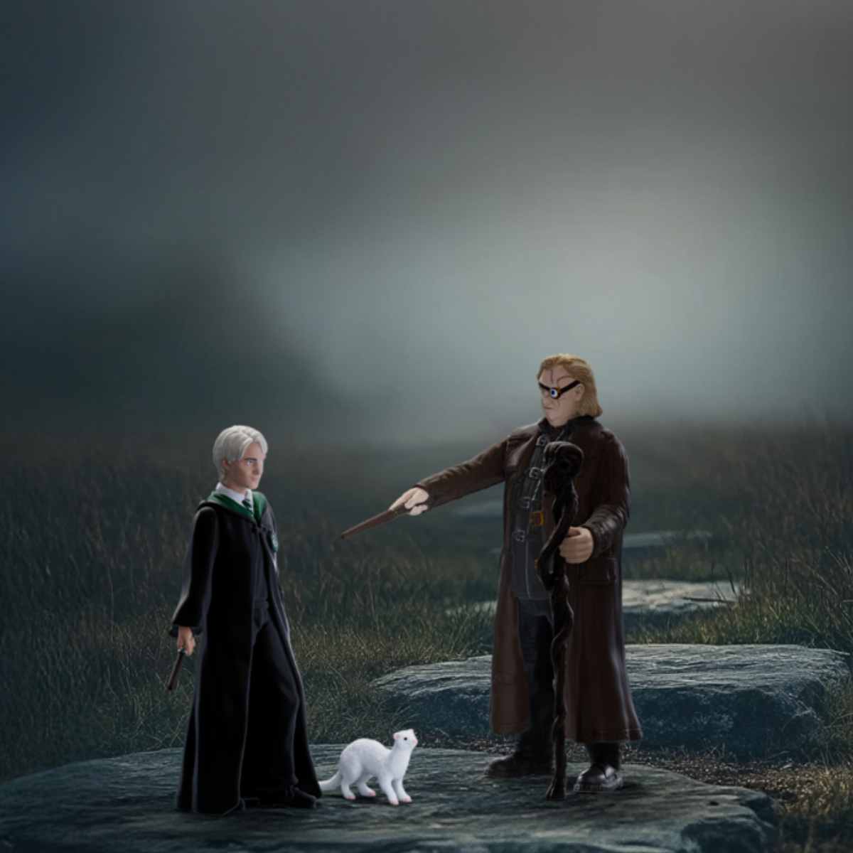 Maugrey Fol Œil & Drago Malefoy avec fouine