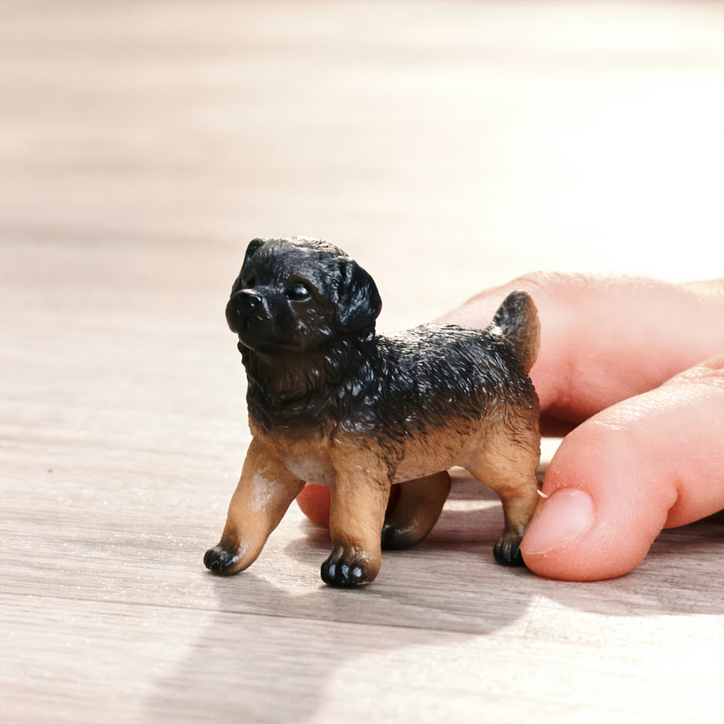 Animal Miniature Schleich 16301 Berger Allemand Couché – Figurine Réaliste Avec Livret